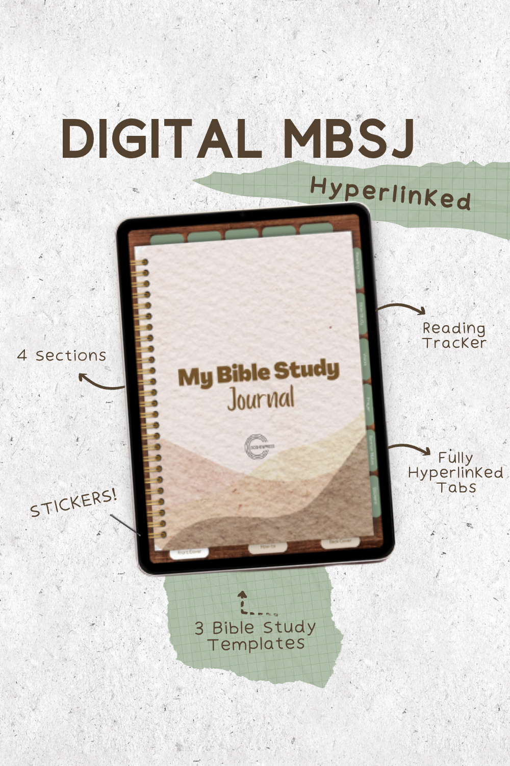 Interactive Hyperlinked Digital My Bible Study Journal MBSJ - Image 2